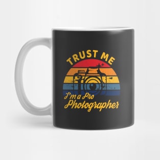 Pro Photographer Vintage Sunset Mug